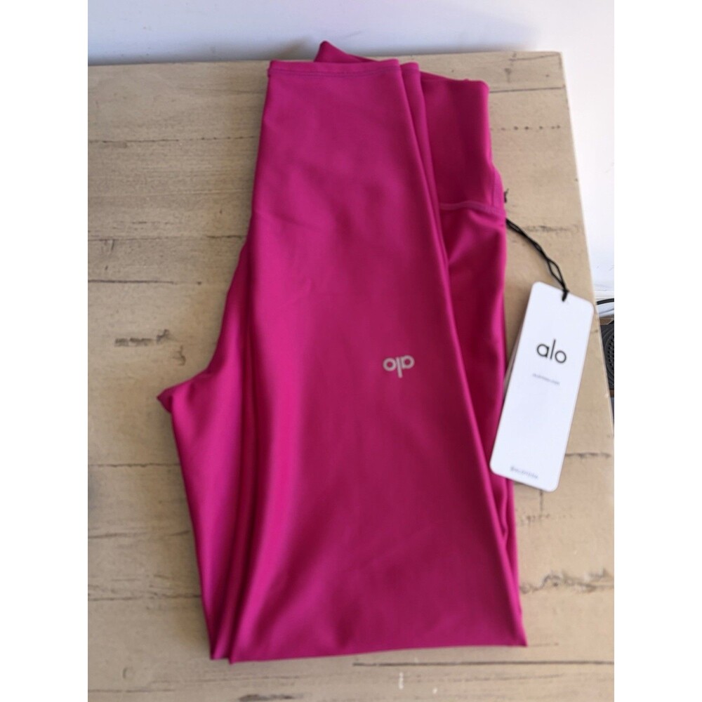 New W Tag ALO YOGA 7/8 High-waist Airlift Legging Size M Magenta MARP $118